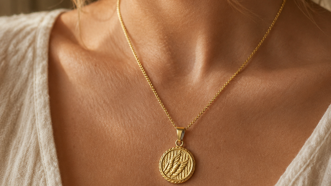 The Velora Feather gold feather motif necklace as a symbol of freedom and lightness