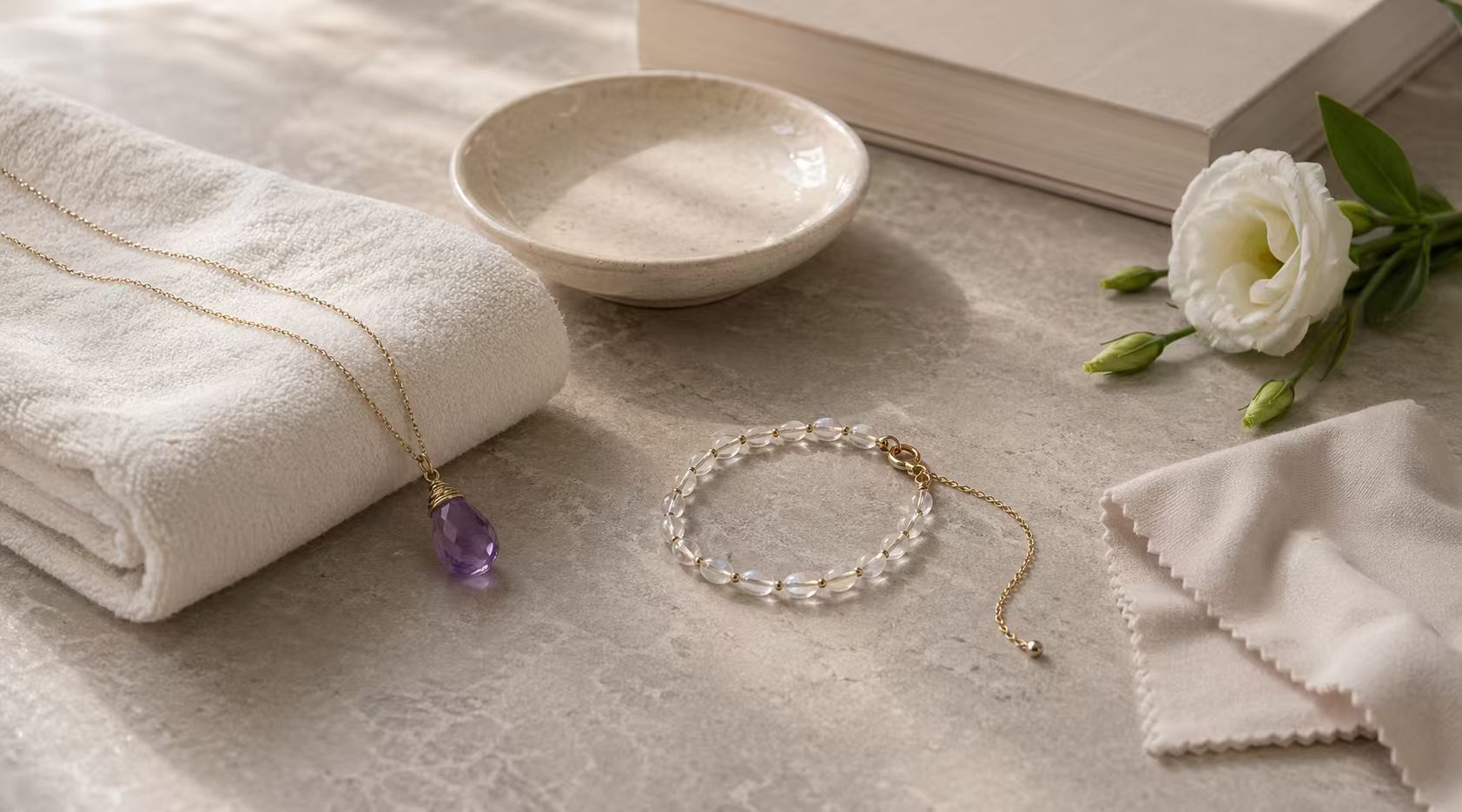 How to Cleanse and Care for Crystal Jewelry